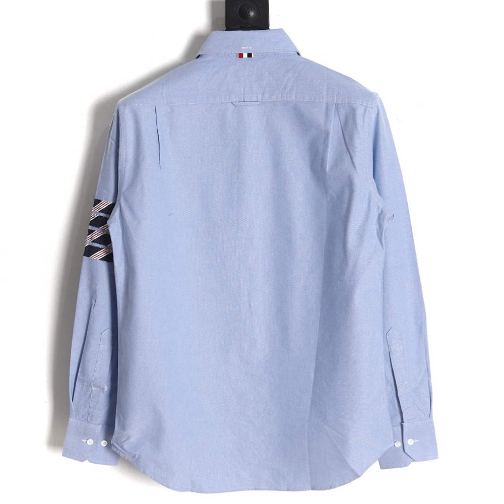 Thom Browne Oxford Classic Cuff Tricolor Long Sleeve Shirt TSK1