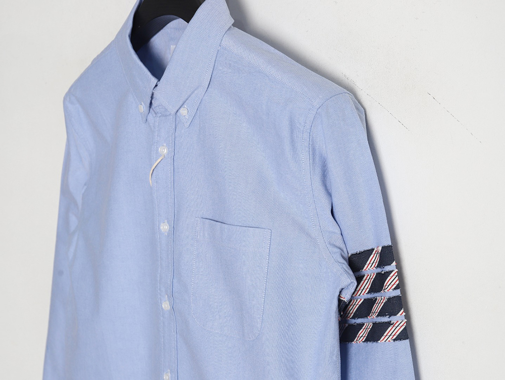 Thom Browne Oxford Classic Cuff Tricolor Long Sleeve Shirt TSK1