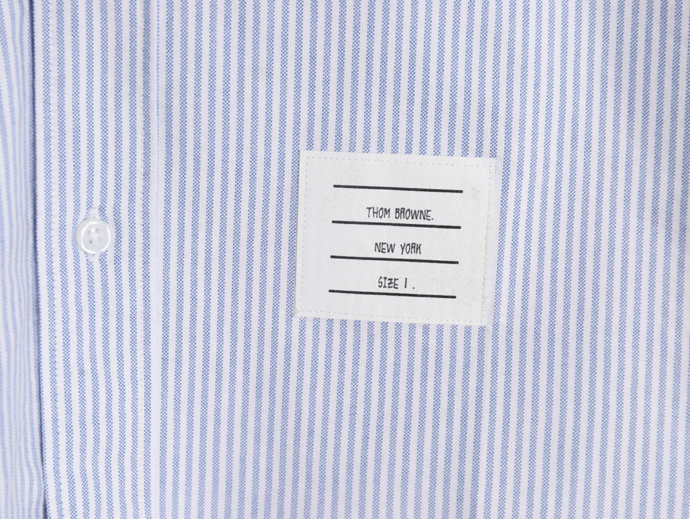 Thom Browne Oxford Classic Cuff Stripe Long Sleeve Shirt