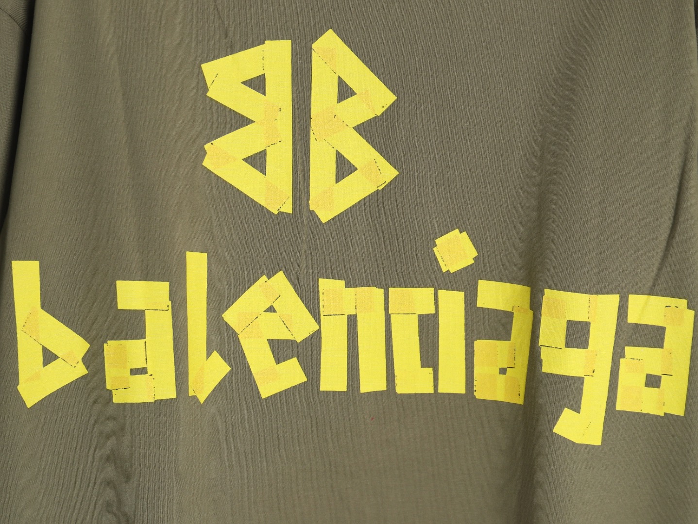 Balenciaga Tape Print Short Sleeve T-Shirt TSK2