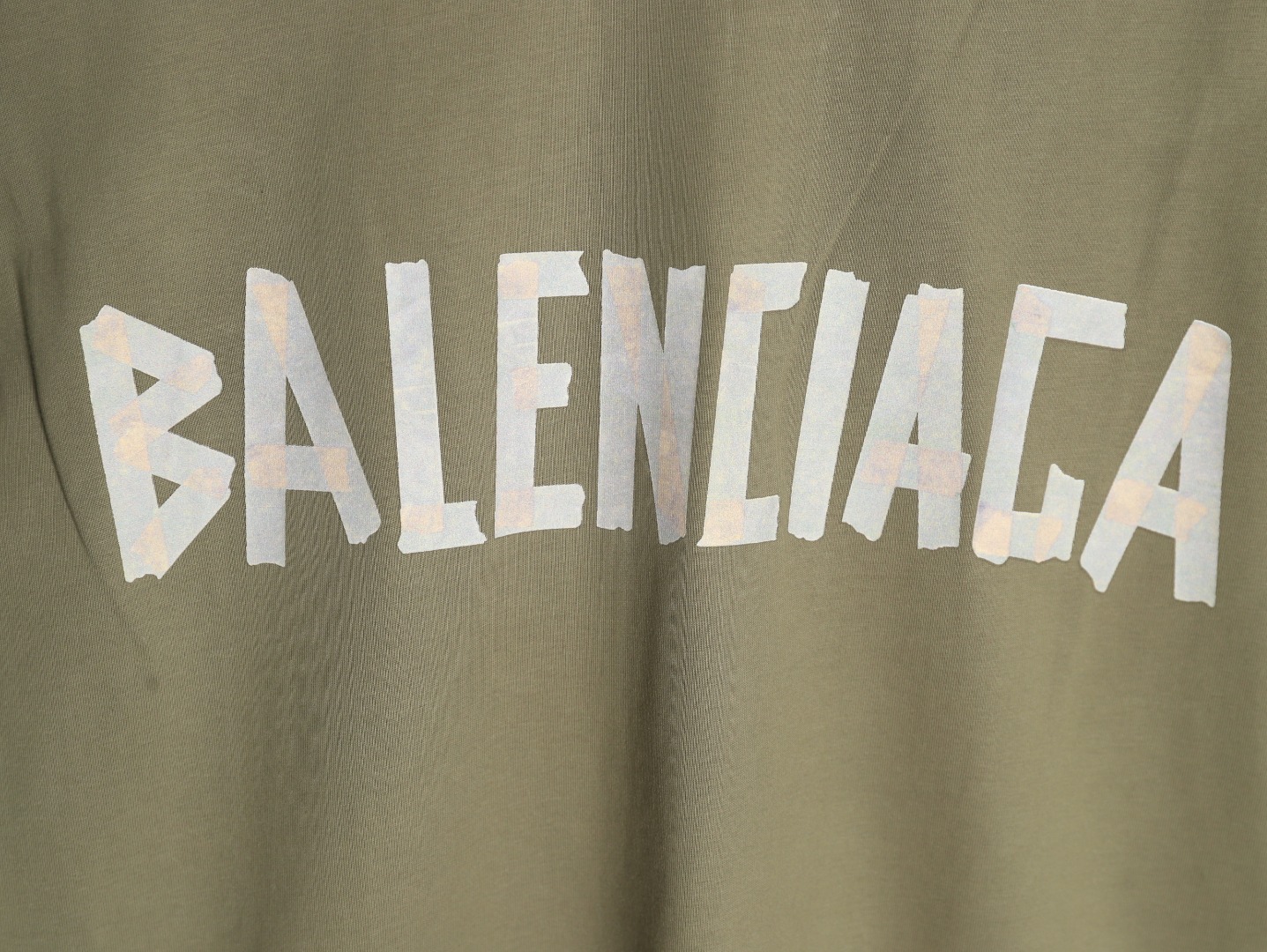 Balenciaga Tape Print Short Sleeve T-Shirt TSK2