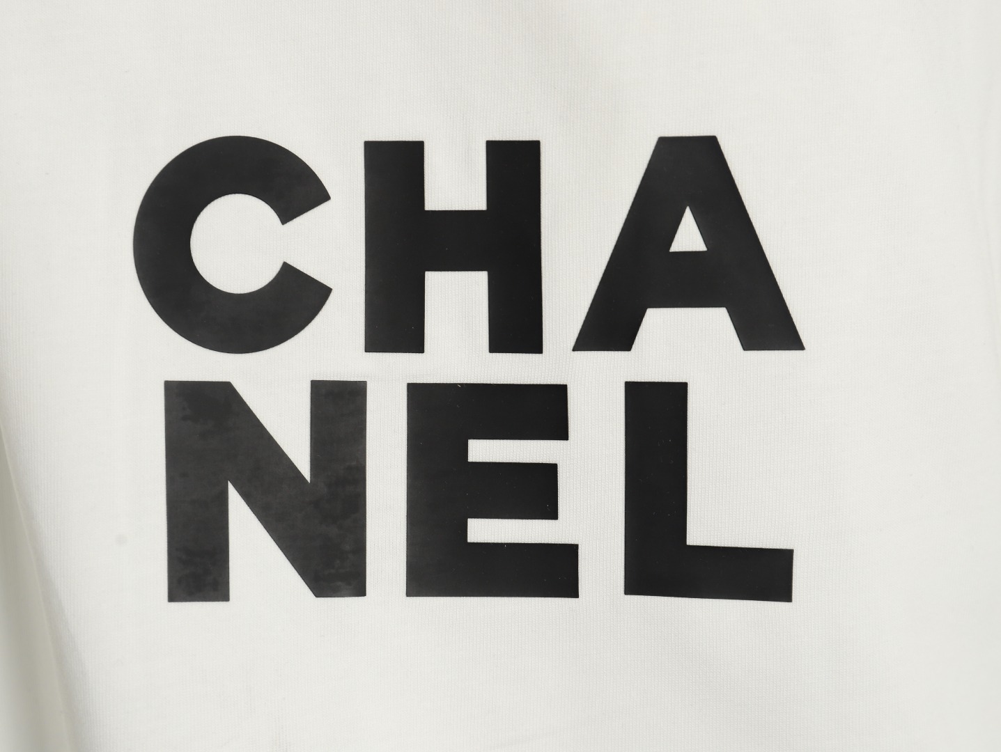 Chanel chest press rubber short sleeve T-shirt