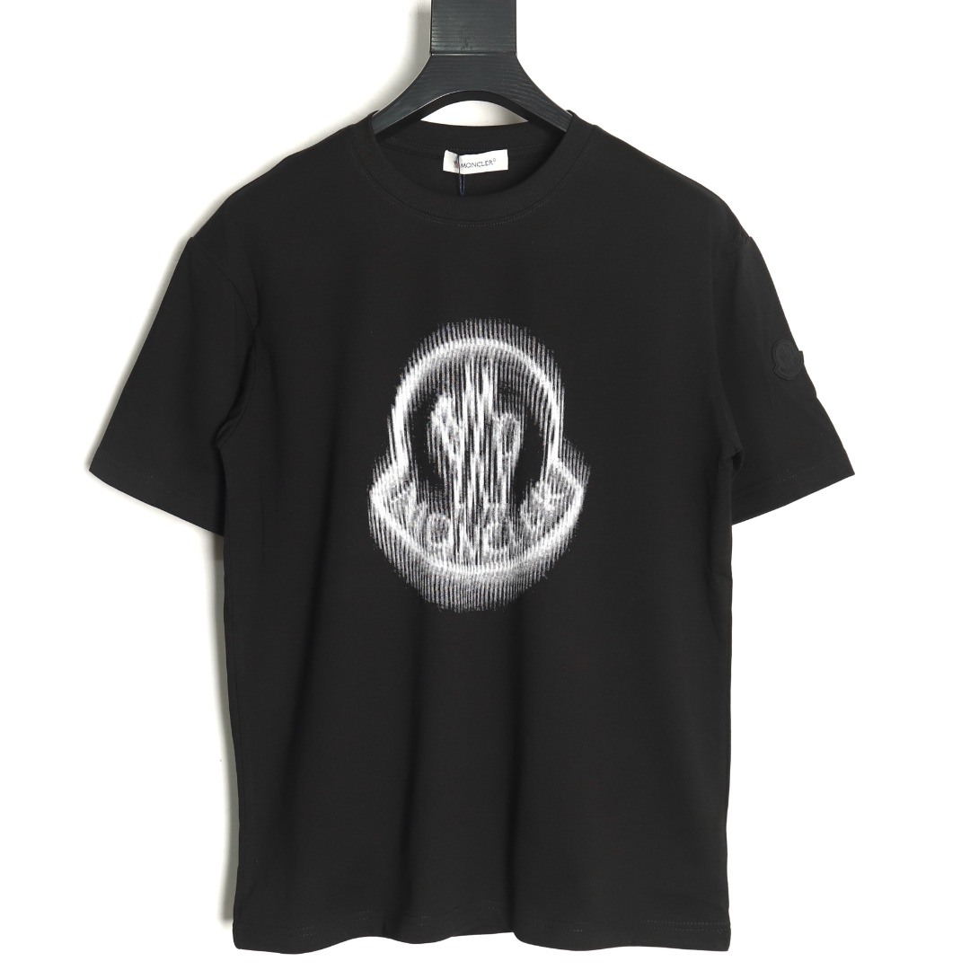 Moncler pixel blurred logo print short sleeves TSK1