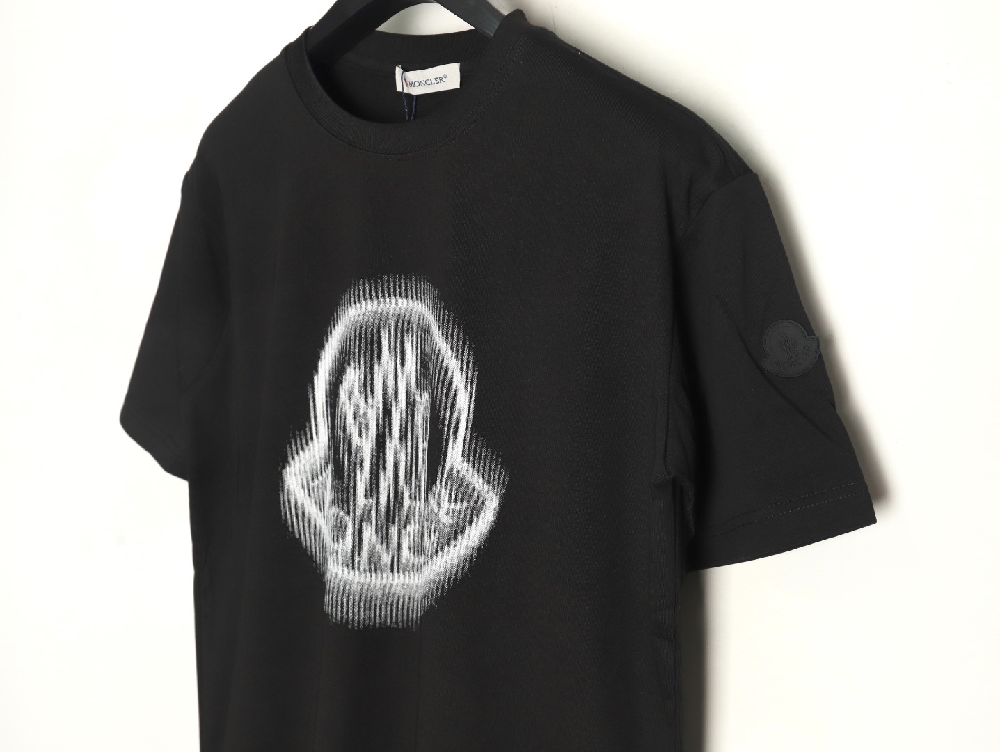 Moncler pixel blurred logo print short sleeves TSK1