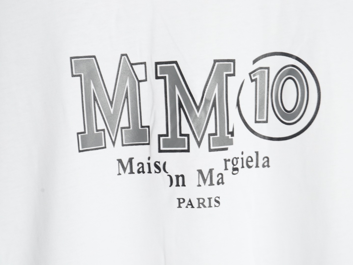 Maison Margiela MM10 printed crew neck short-sleeved T-shirt