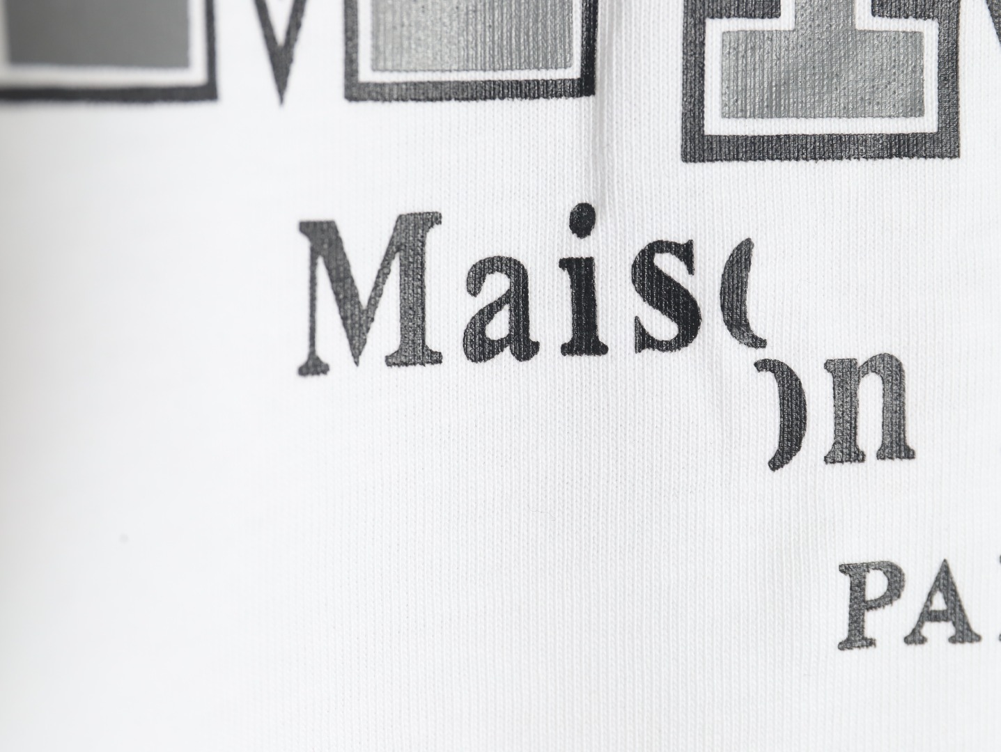 Maison Margiela MM10 printed crew neck short-sleeved T-shirt