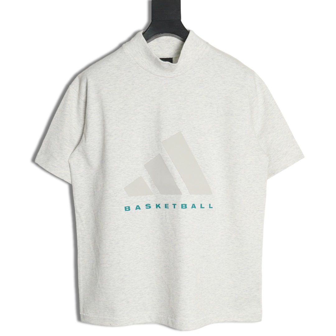 Adidas Basketball Silicone Short Sleeve T-Shirt