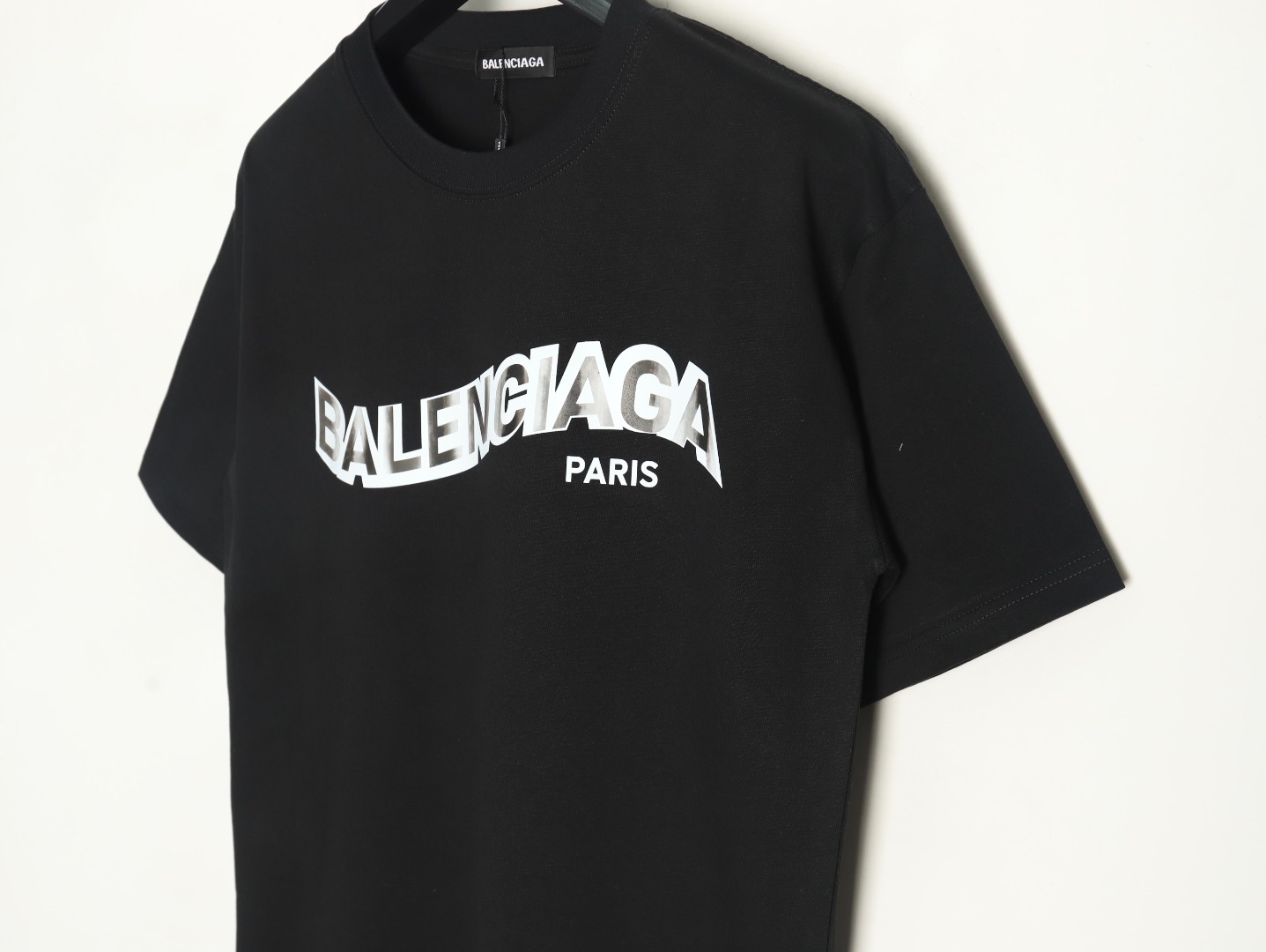 Balenciaga Twisted Letters Short Sleeve T-Shirt TSK1