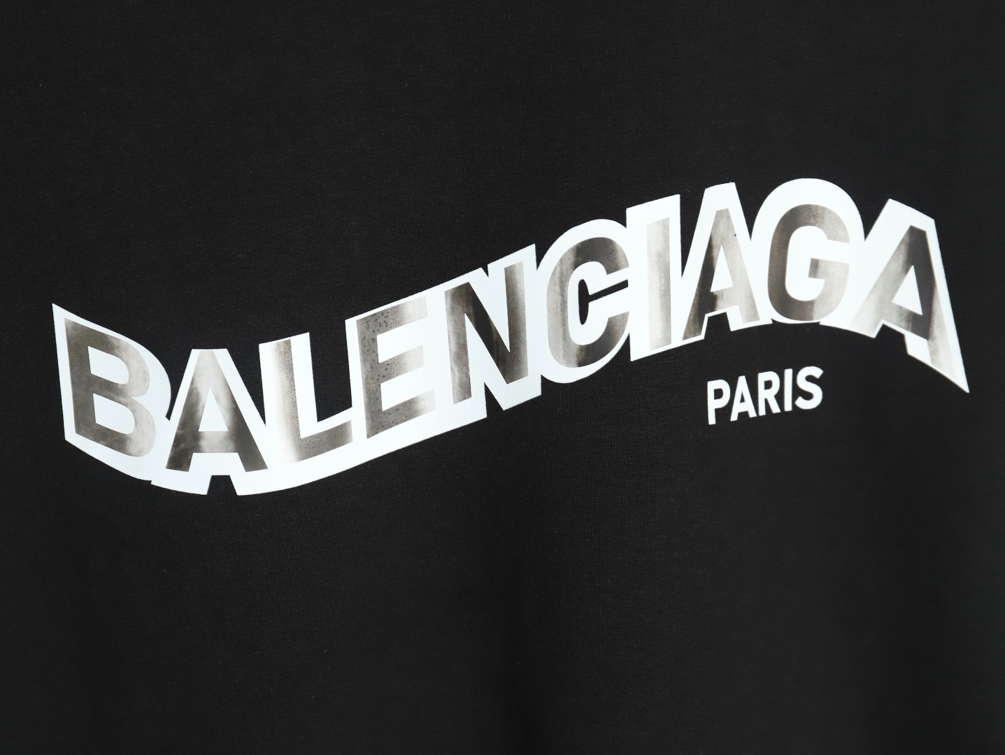 Balenciaga Twisted Letters Short Sleeve T-Shirt TSK1