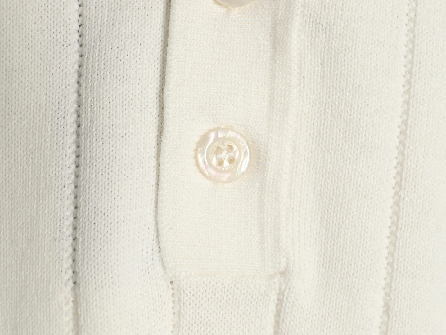 Gucci Double G jacquard cable-knit Polo short sleeves