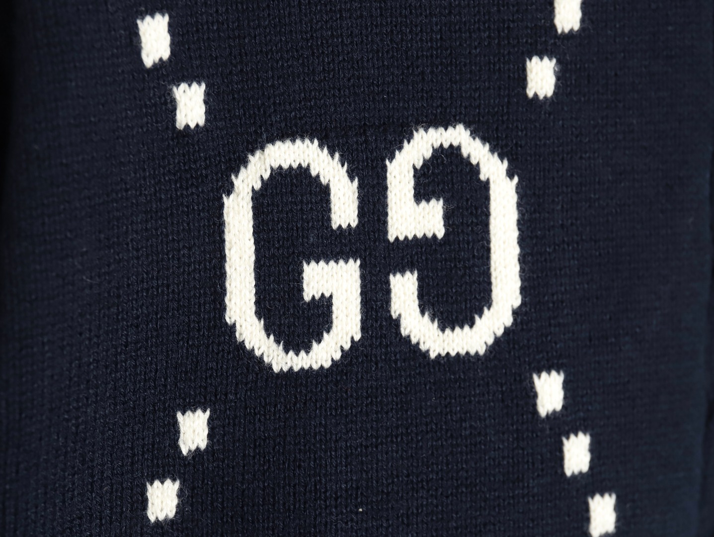 Gucci Double G jacquard cable-knit Polo short sleeves TSK1