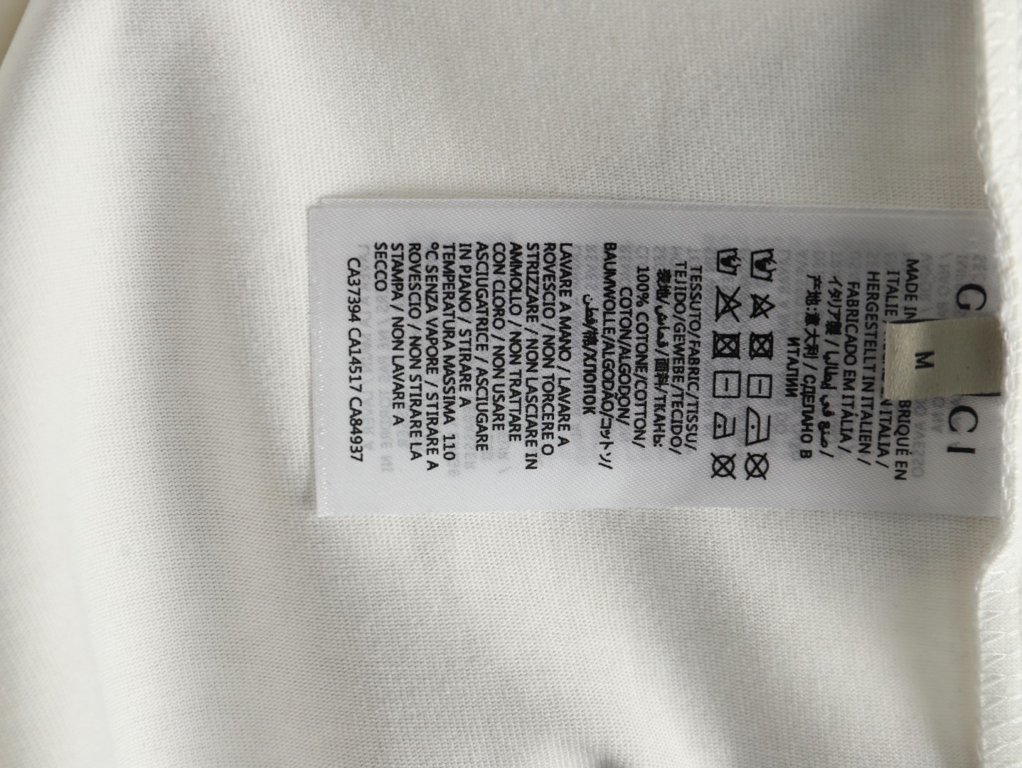 Gucci hot rhinestone letter logo short sleeves
