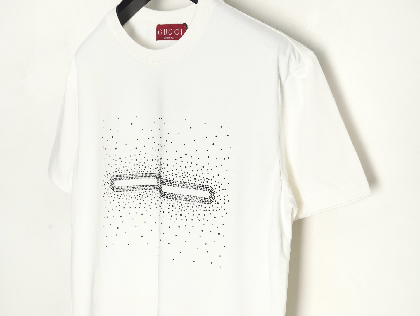 Gucci hot rhinestone letter logo short sleeves
