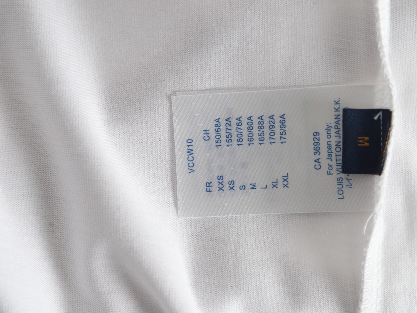 Louis Vuitton ink smudged letters printed short sleeves