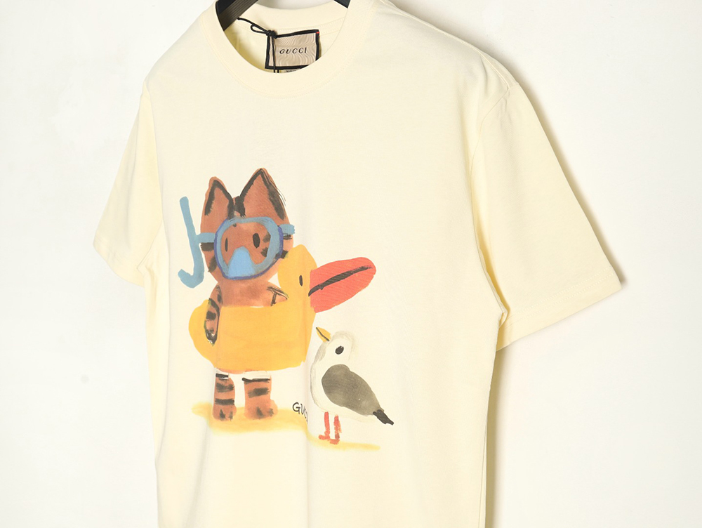Gucci funny cartoon print short sleeves TSK2