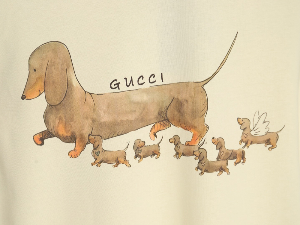 Gucci funny cartoon print short sleeves TSK3