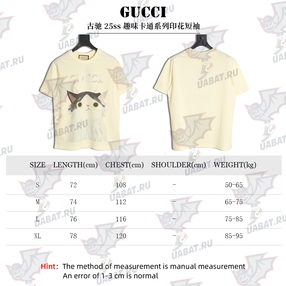 Gucci funny cartoon print short sleeves TSK5