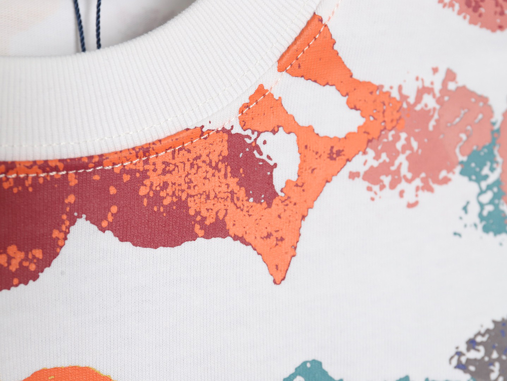 Louis Vuitton ink-dyed monogram print short-sleeves