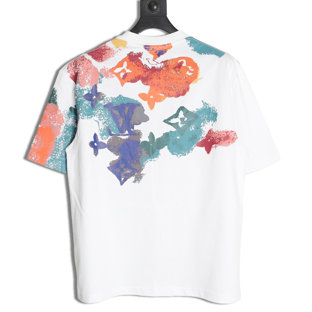 Louis Vuitton ink-dyed monogram print short-sleeves