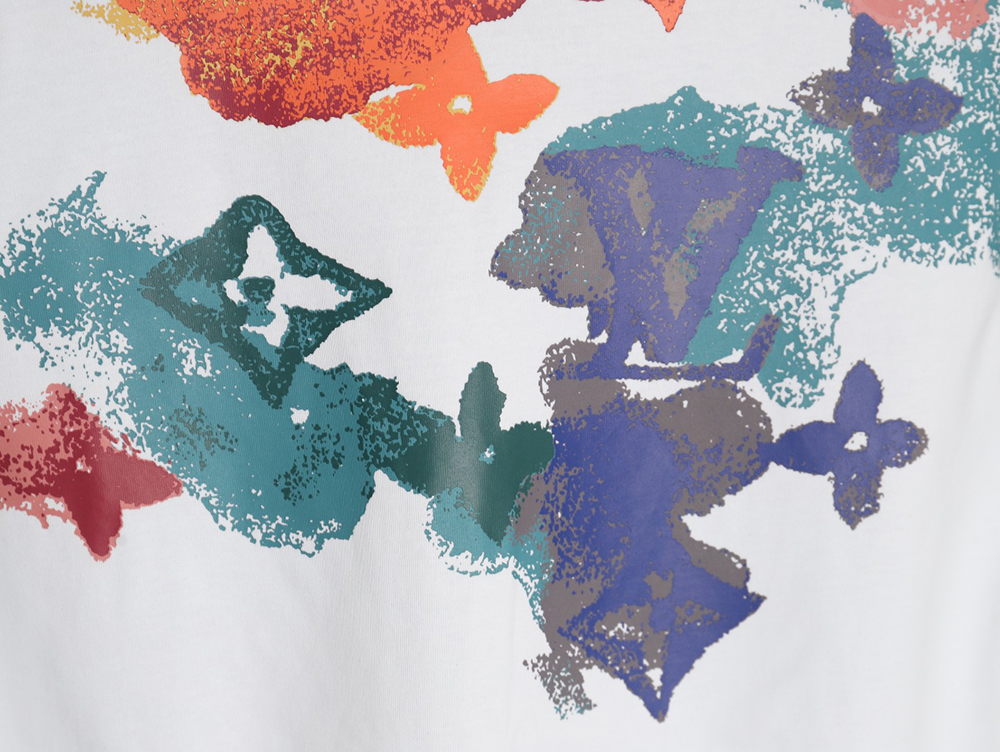 Louis Vuitton ink-dyed monogram print short-sleeves