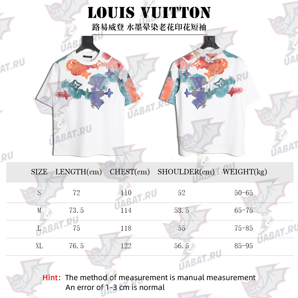 Louis Vuitton ink-dyed monogram print short-sleeves