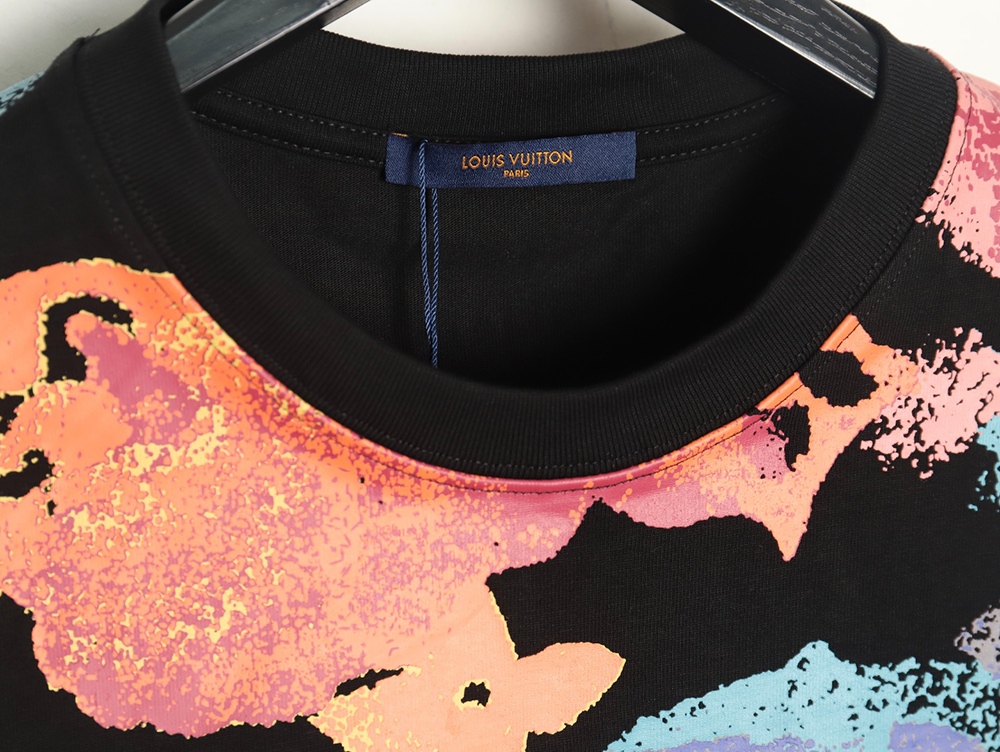 Louis Vuitton ink-dyed monogram print short-sleeves TSK1