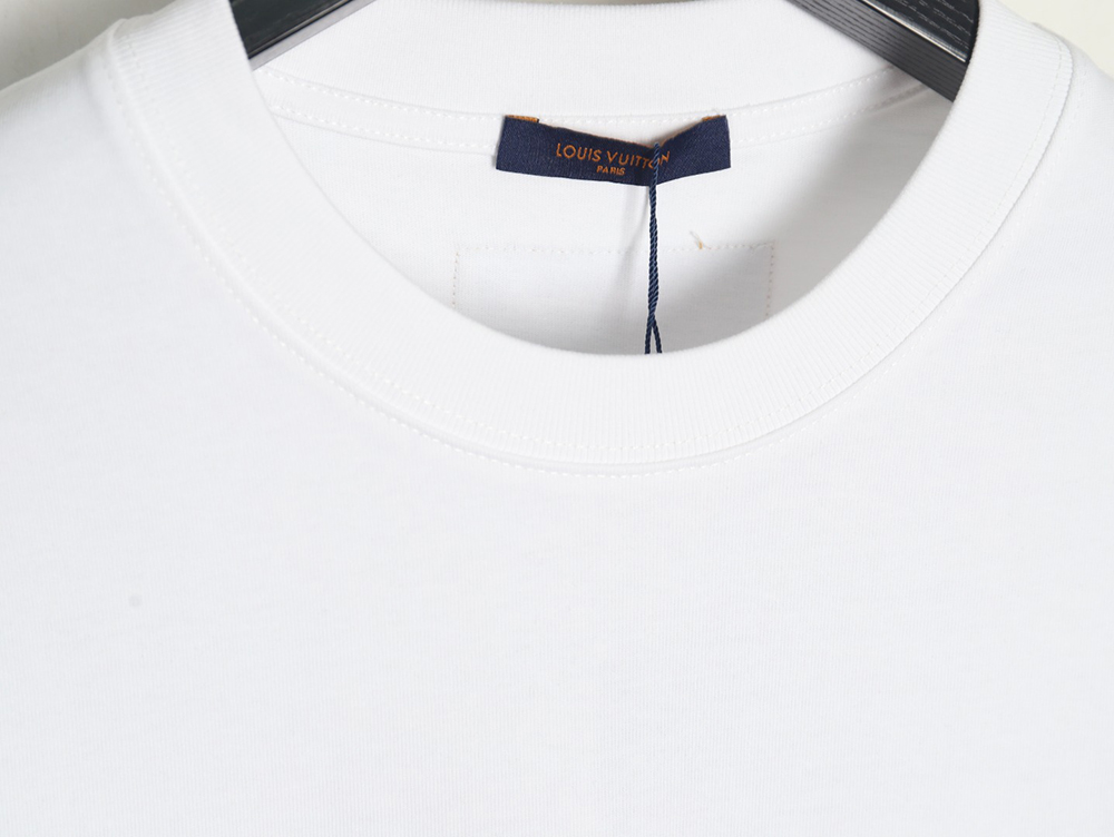 Louis Vuitton Laminating Lettering Hot Diamond Short Sleeves