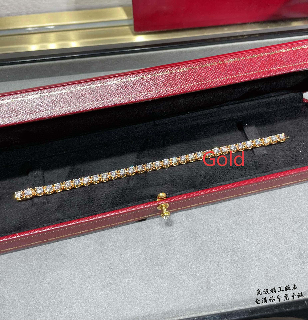 Cartier full diamond horn bracelet A0285