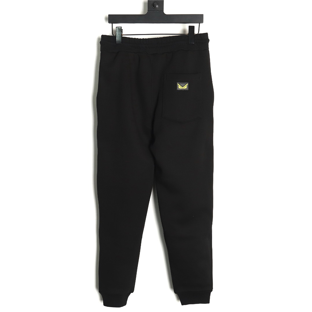 Fendi toothbrush embroidered eyes monster plush trousers