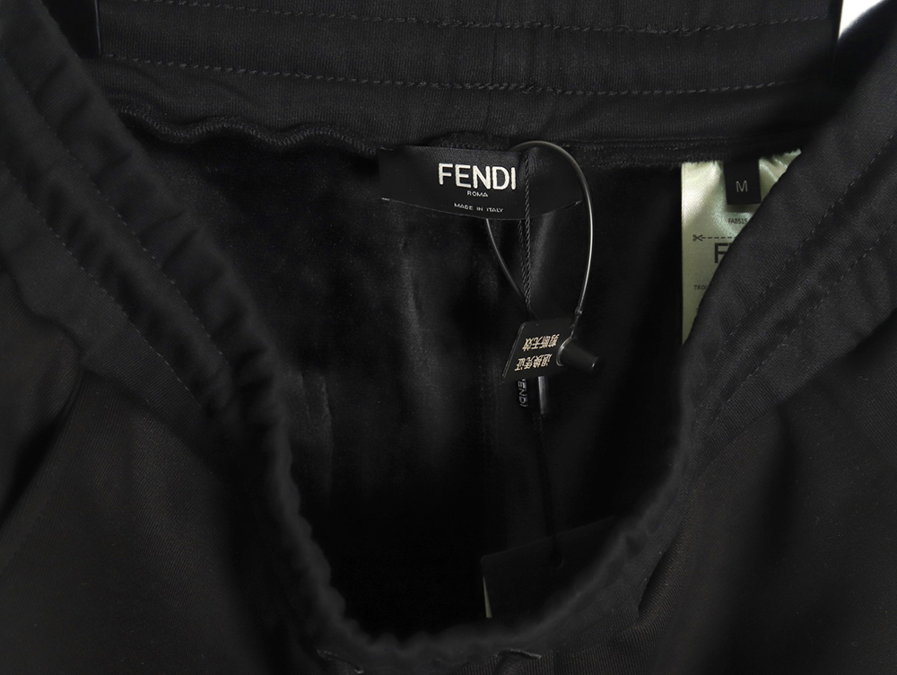 Fendi toothbrush embroidered eyes monster plush trousers