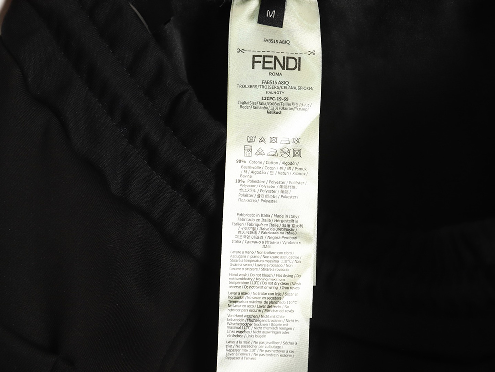 Fendi toothbrush embroidered eyes monster plush trousers