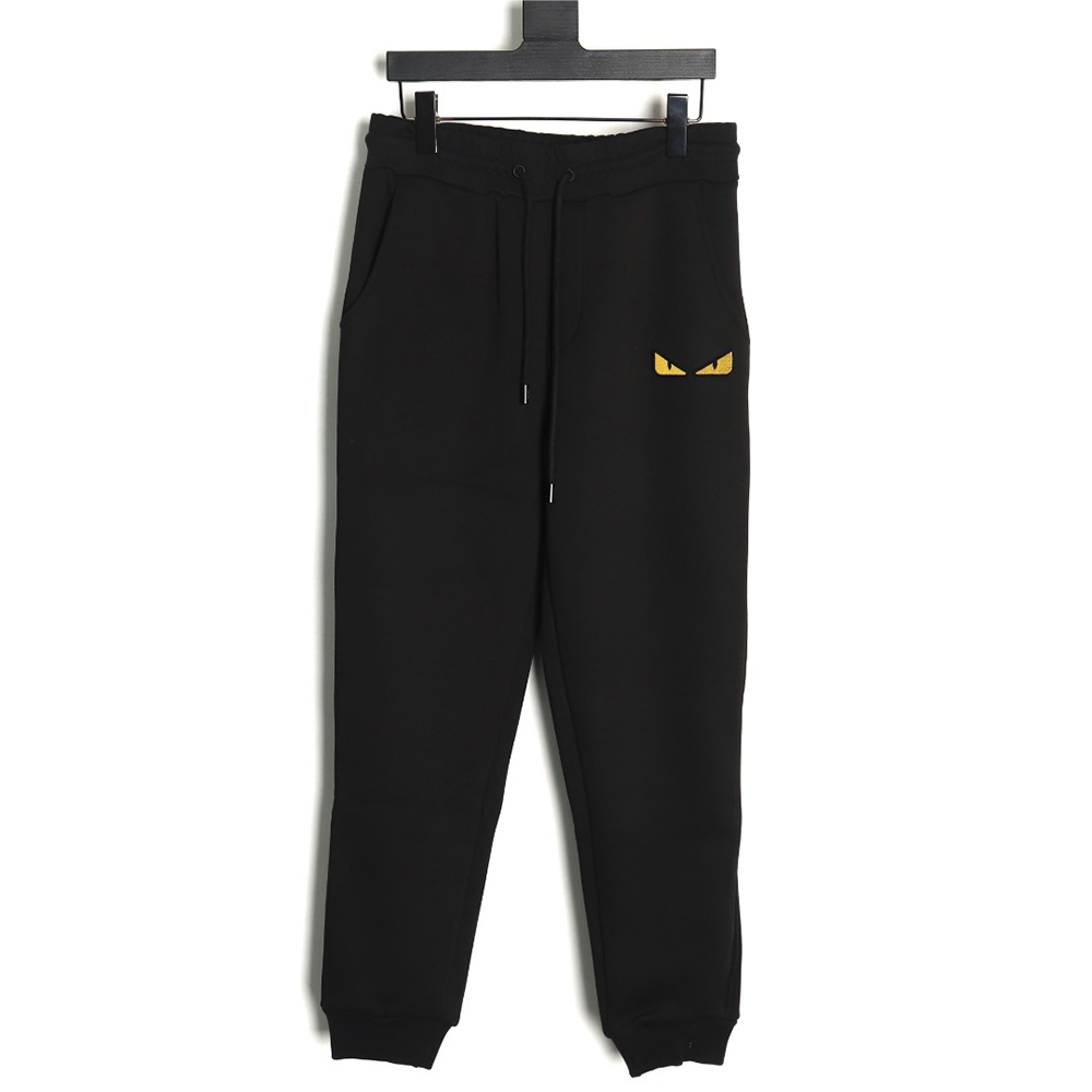Fendi toothbrush embroidered eyes monster plush trousers