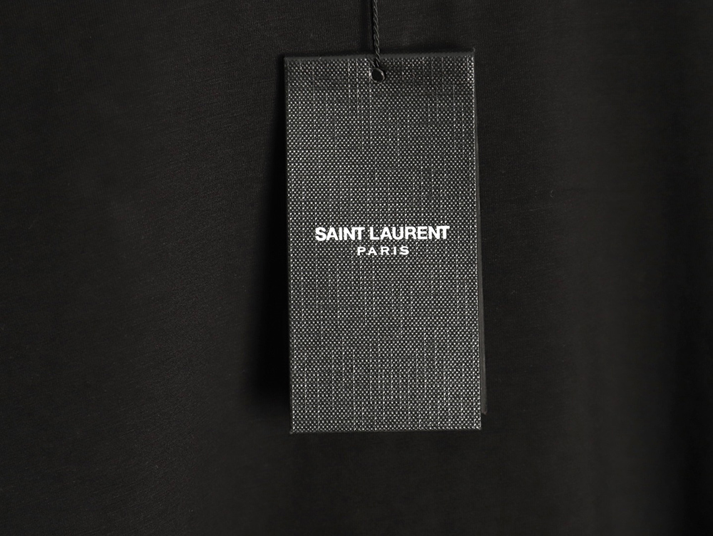 Saint Laurent chest logo embroidery short sleeves