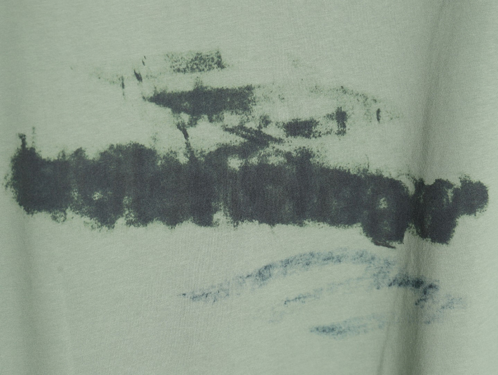 Balenciaga ripped long sleeves with blurred pattern