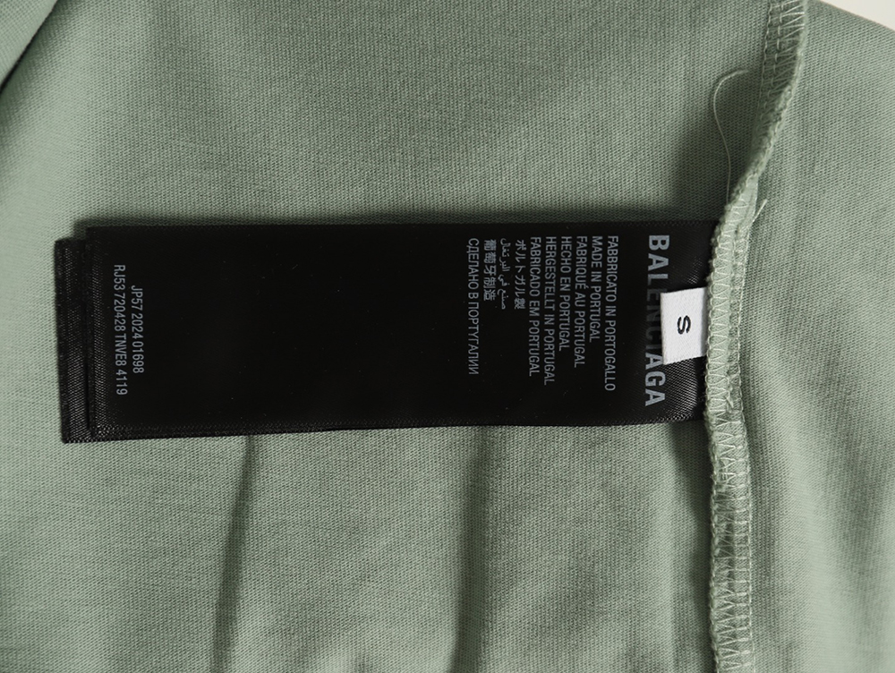 Balenciaga ripped long sleeves with blurred pattern