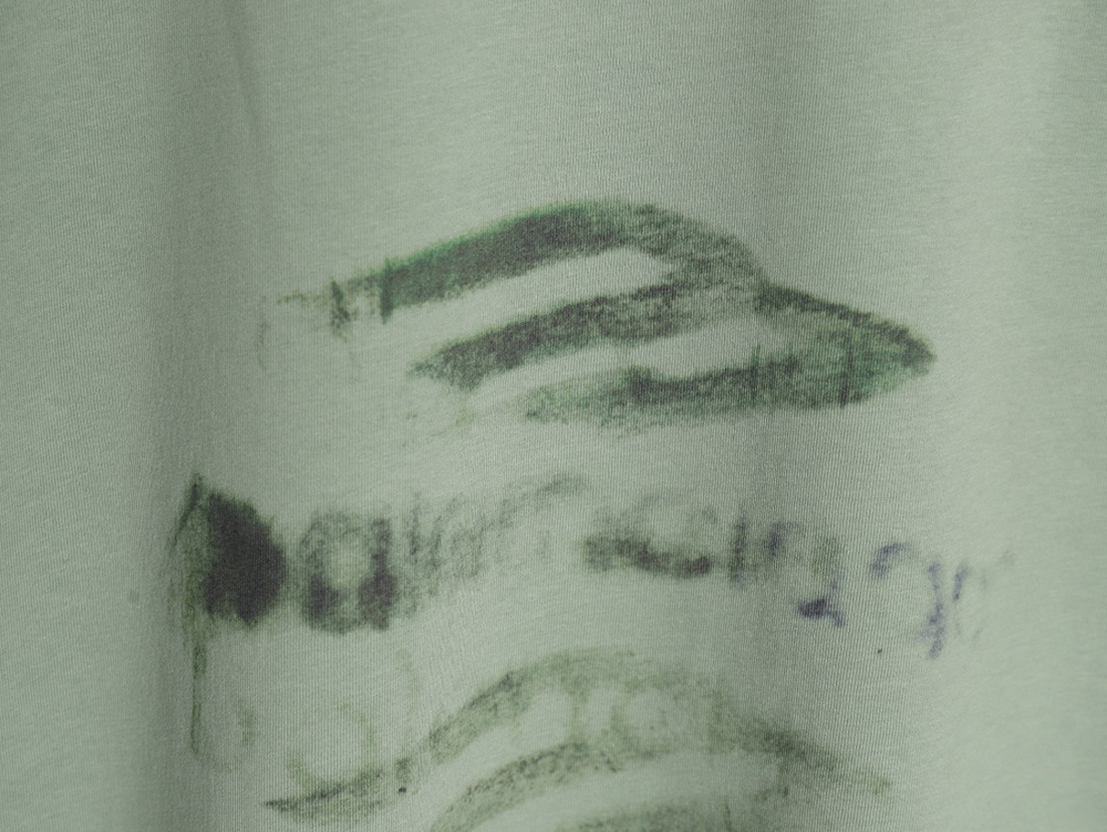 Balenciaga ripped long sleeves with blurred pattern