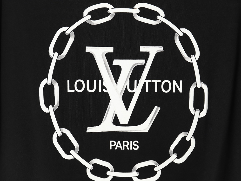 Louis Vuitton Back Chain Circle Print Short Sleeve T-Shirt