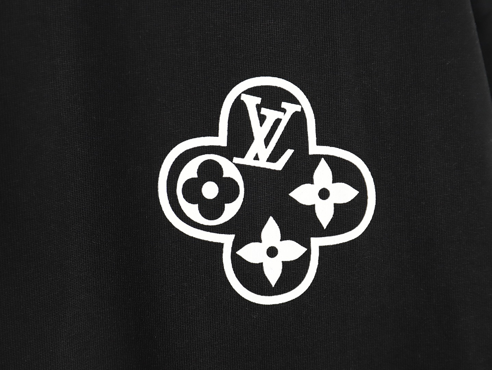 Louis Vuitton Back Chain Circle Print Short Sleeve T-Shirt