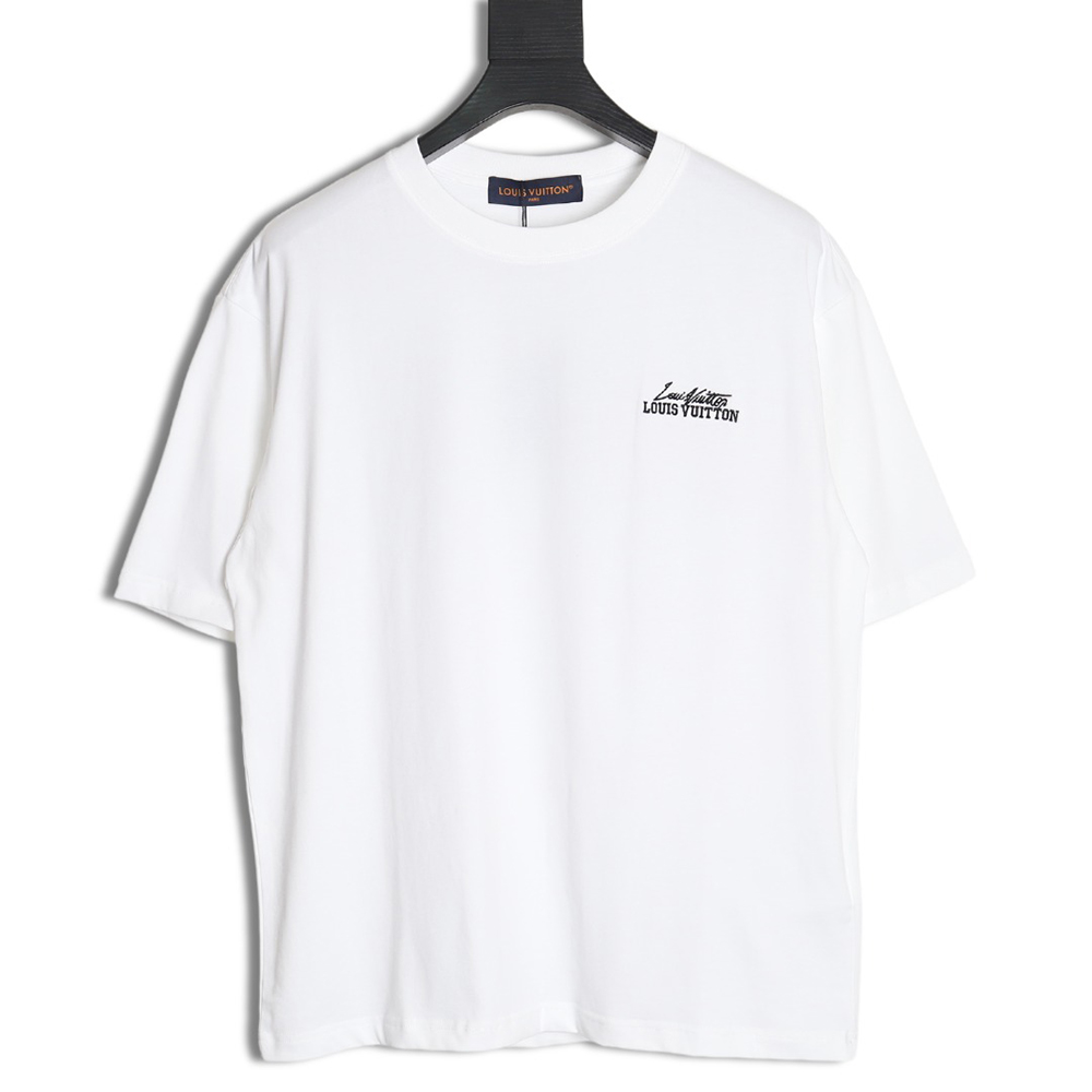 Louis Vuitton heavy letter embroidered short sleeve