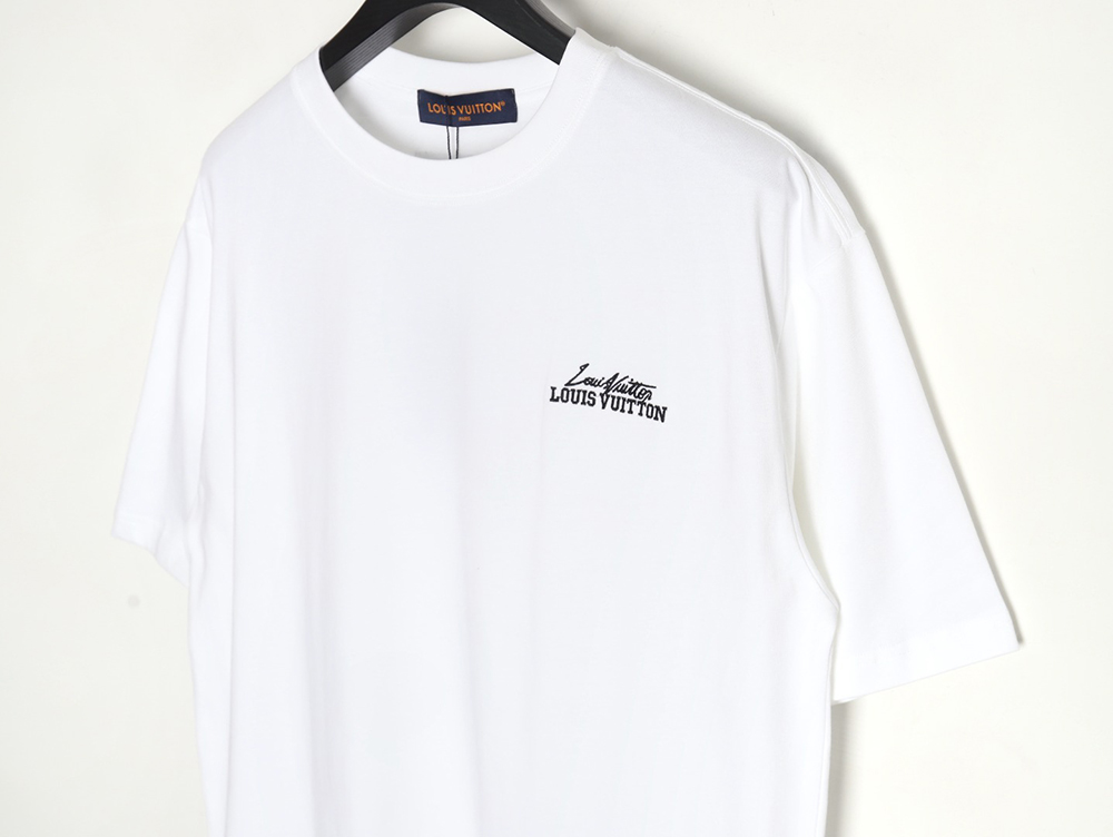 Louis Vuitton heavy letter embroidered short sleeve