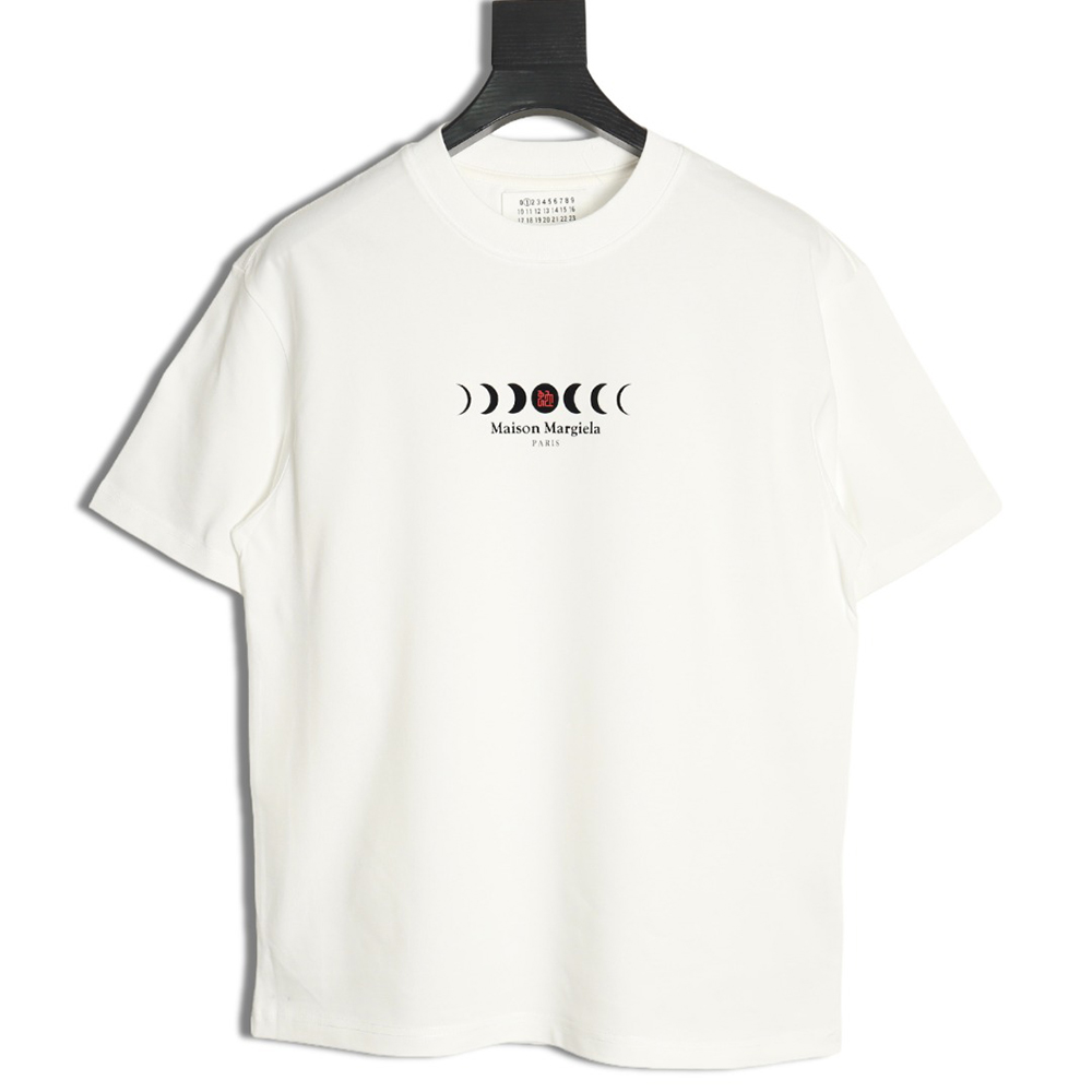 Maison Margiela Moon Phase Round Neck Short Sleeve T-Shirt
