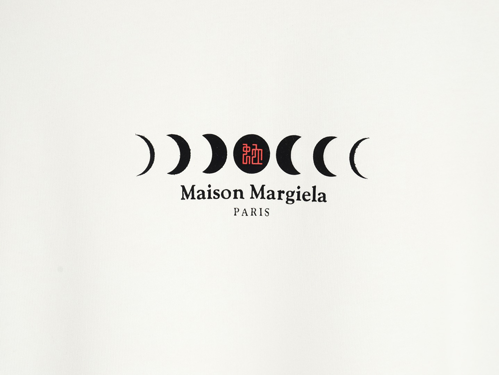 Maison Margiela Moon Phase Round Neck Short Sleeve T-Shirt