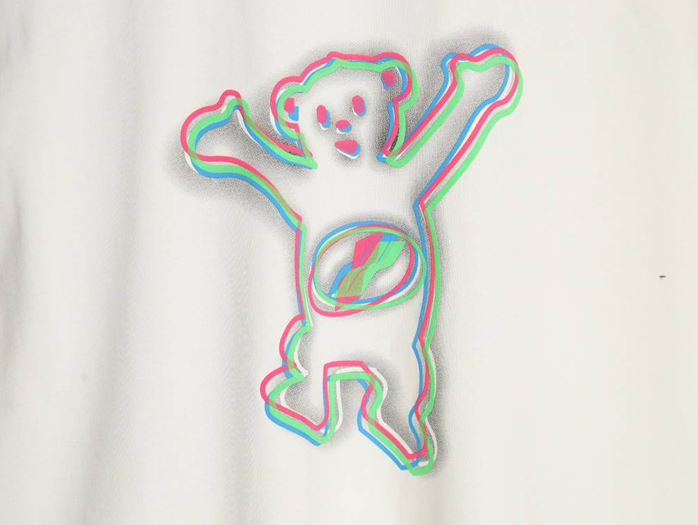 We11 Done Colorful Phantom Bear Print Short Sleeve T-shirt