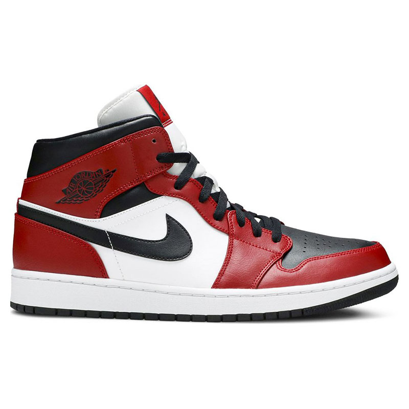 AIR JORDAN 1 MID 'CHICAGO BLACK TOE'