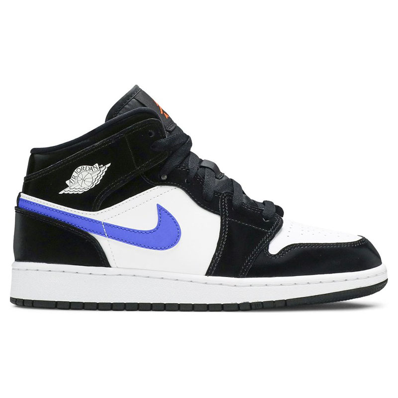 AIR JORDAN 1 MID GS 'BLACK RACER BLUE'