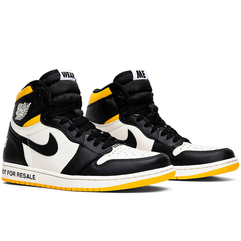 AIR JORDAN 1 RETRO HIGH OG NRG NOT FOR RESALE YELLOW "