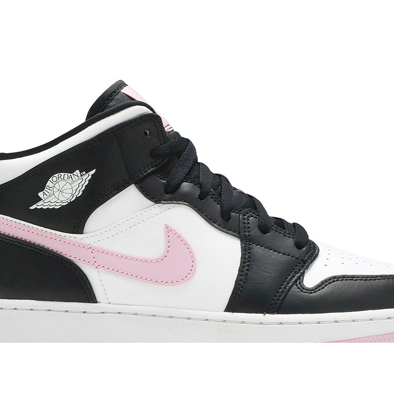 AIR JORDAN 1 MID GS 'WHITE LIGHT ARCTIC PINK'