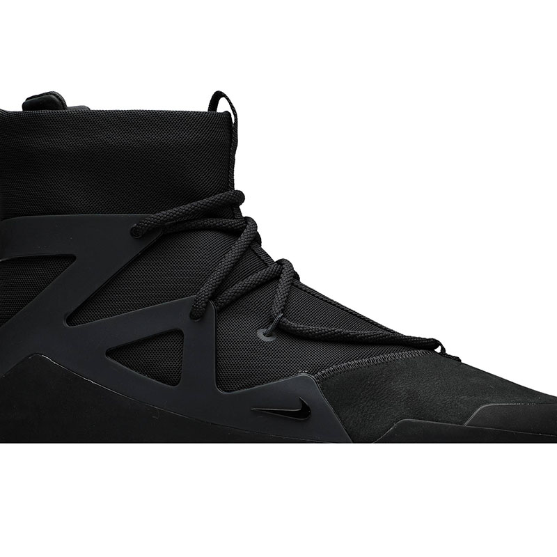 Air Fear of God 1 'Triple Black'(NUDE SHOES WITHOUT SPECIAL SHOE BOX)