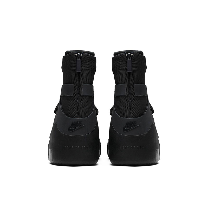 Air Fear of God 1 'Triple Black'(NUDE SHOES WITHOUT SPECIAL SHOE BOX)