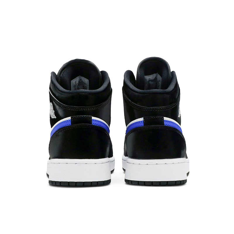 AIR JORDAN 1 MID GS 'BLACK RACER BLUE'